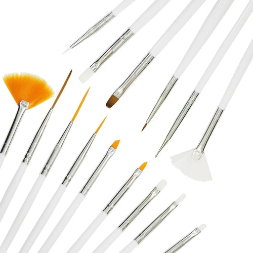 15 küünemaali pintslite komplekt