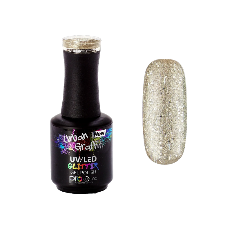 Andromeda - UGGP-A0919 Urban Graffiti Kuldne Sädelev Geellakk 15ml